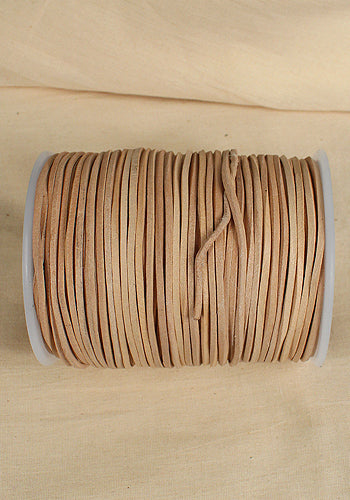 Natural Leather Cord Square 2m x 2.5mm - DIY Jewelry Making, Bracelet Crafting & Macrame Supplies for Handmade Accessories