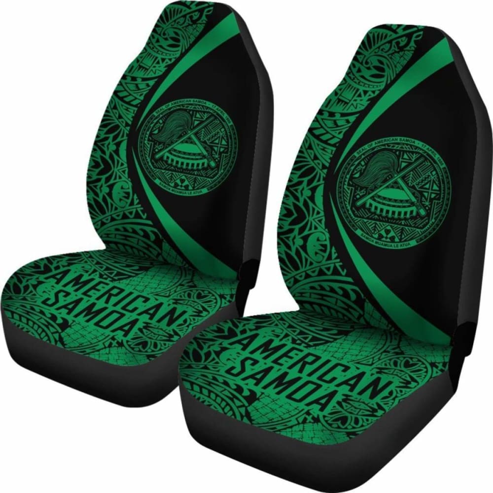 Premium American Samoa Car Seat Covers - Breathable Circle Design (Model 105905) for Cars, SUVs & Trucks - Perfect for Road Trips & Daily Commutes