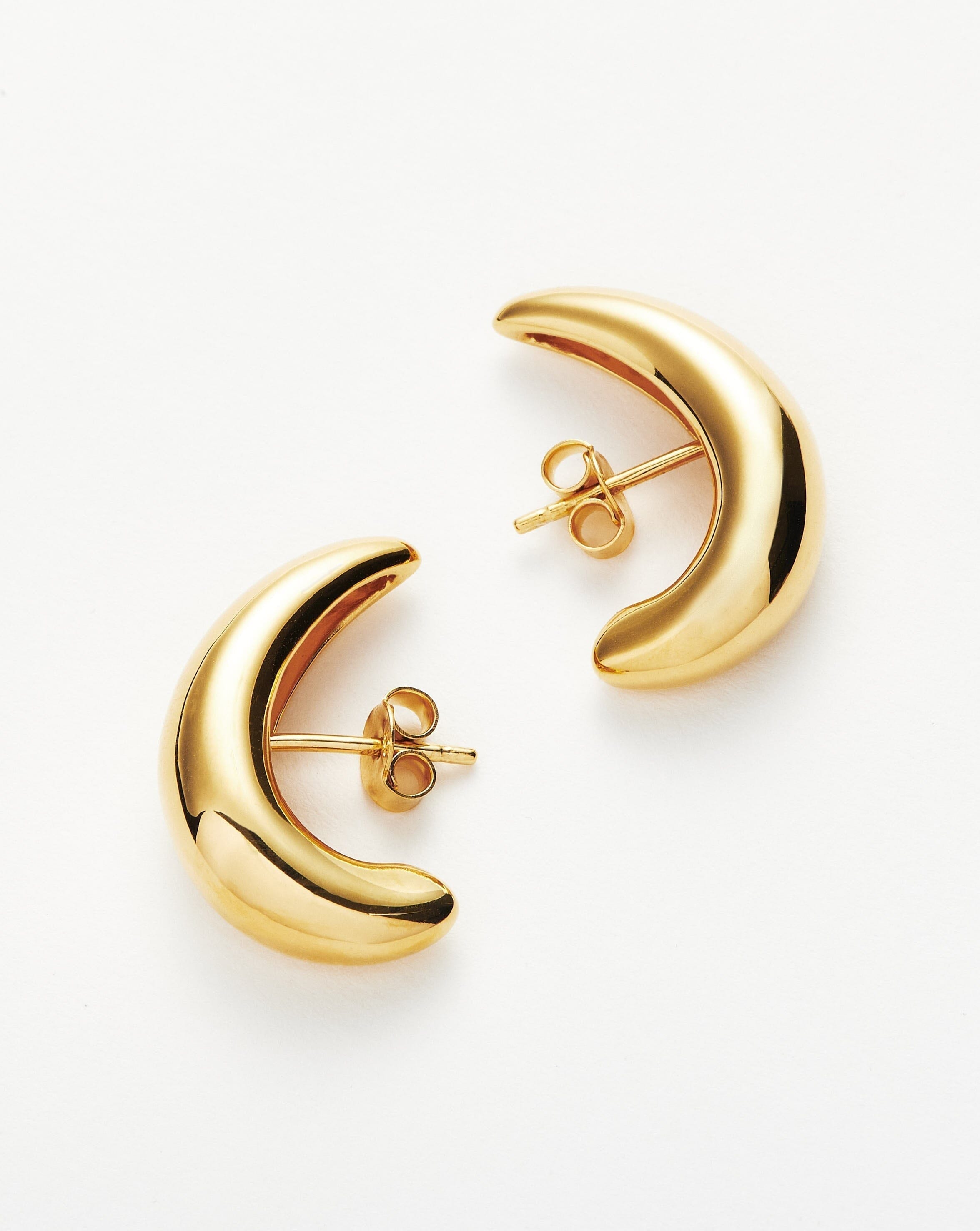 Savi Dome Cuff Earrings for Women - Trendy Gold Hoop Earrings for Cartilage & Helix Piercing - Perfect for Parties, Weddings & Everyday Wear