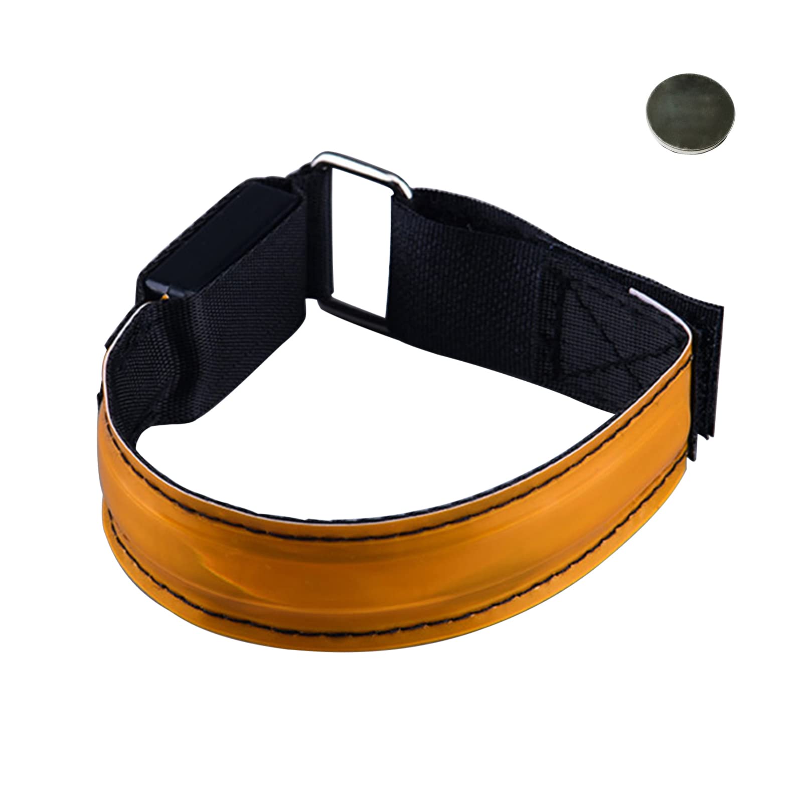 Rechargeable LED Sports Armband for Running, Cycling & Walking - Adjustable Reflective Light Up Bracelet for Runners, Bikers, Joggers & Pet Owners - 3 Light Modes for Night Safety (Great for Evening Workouts, Dog Walks & Outdoor Activities)