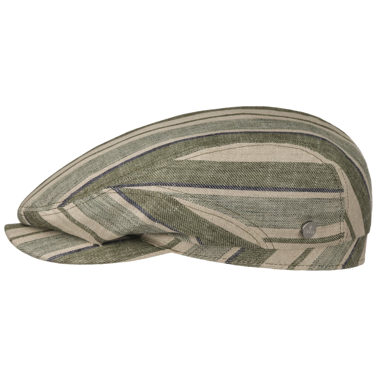 Lierys Chesterton Linen Flat Cap - Classic Men's Summer Hat for Outdoor Activities, Travel & Casual Wear