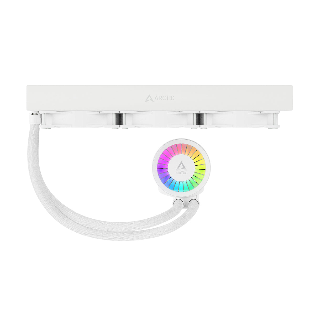 Arctic Liquid Freezer III 360 A-RGB AIO CPU Liquid Cooler - White | High-Performance Cooling for Gaming PCs & Workstations | Perfect for Overclocking & Silent Operation