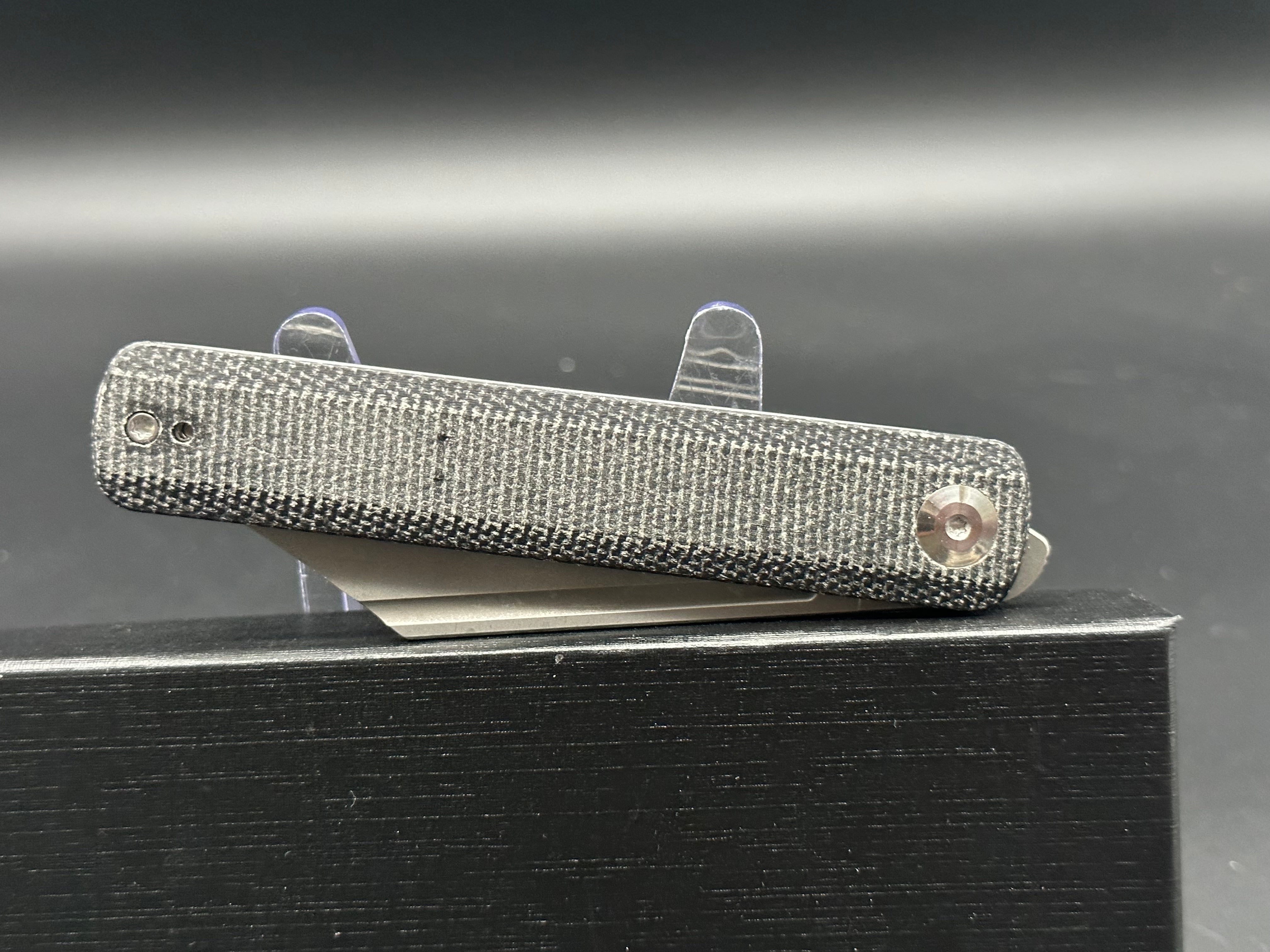 Sencut Bronte Folding Pocket Knife - Black Micarta Handle, EDC Utility Knife for Camping, Hiking & Outdoor Adventures