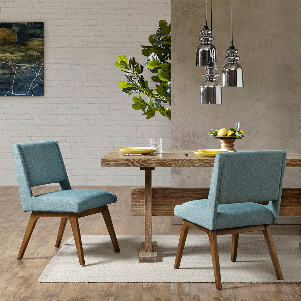 Modern Dining Chairs Set of 2 - Sturdy Wooden Kitchen Chairs with Padded Seats - Perfect for Dining Room, Kitchen, Breakfast Nook & Small Spaces