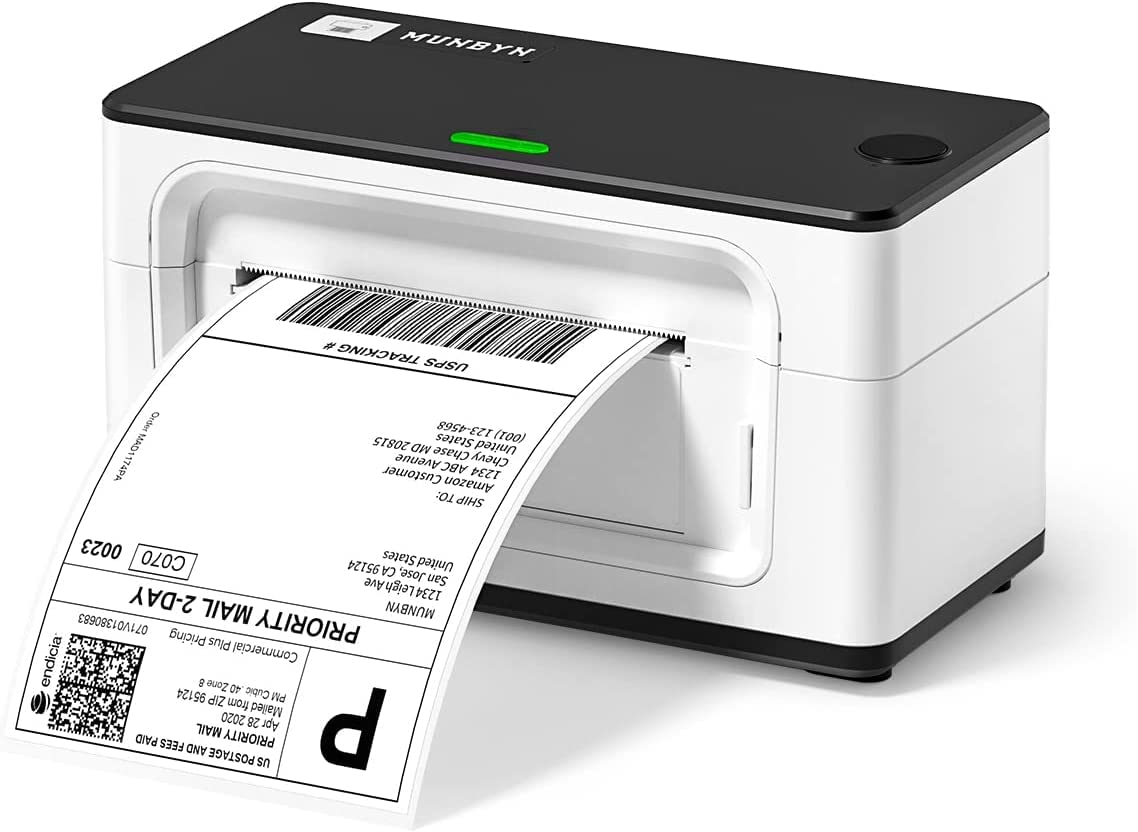 MUNBYN Shipping Label Printer RealWriter 941 - 4x6 Thermal Label Printer for USPS, UPS, FedEx | USB Home & Small Business Shipping Labels | Compatible with macOS & Windows | Perfect for Etsy, eBay & Amazon Sellers