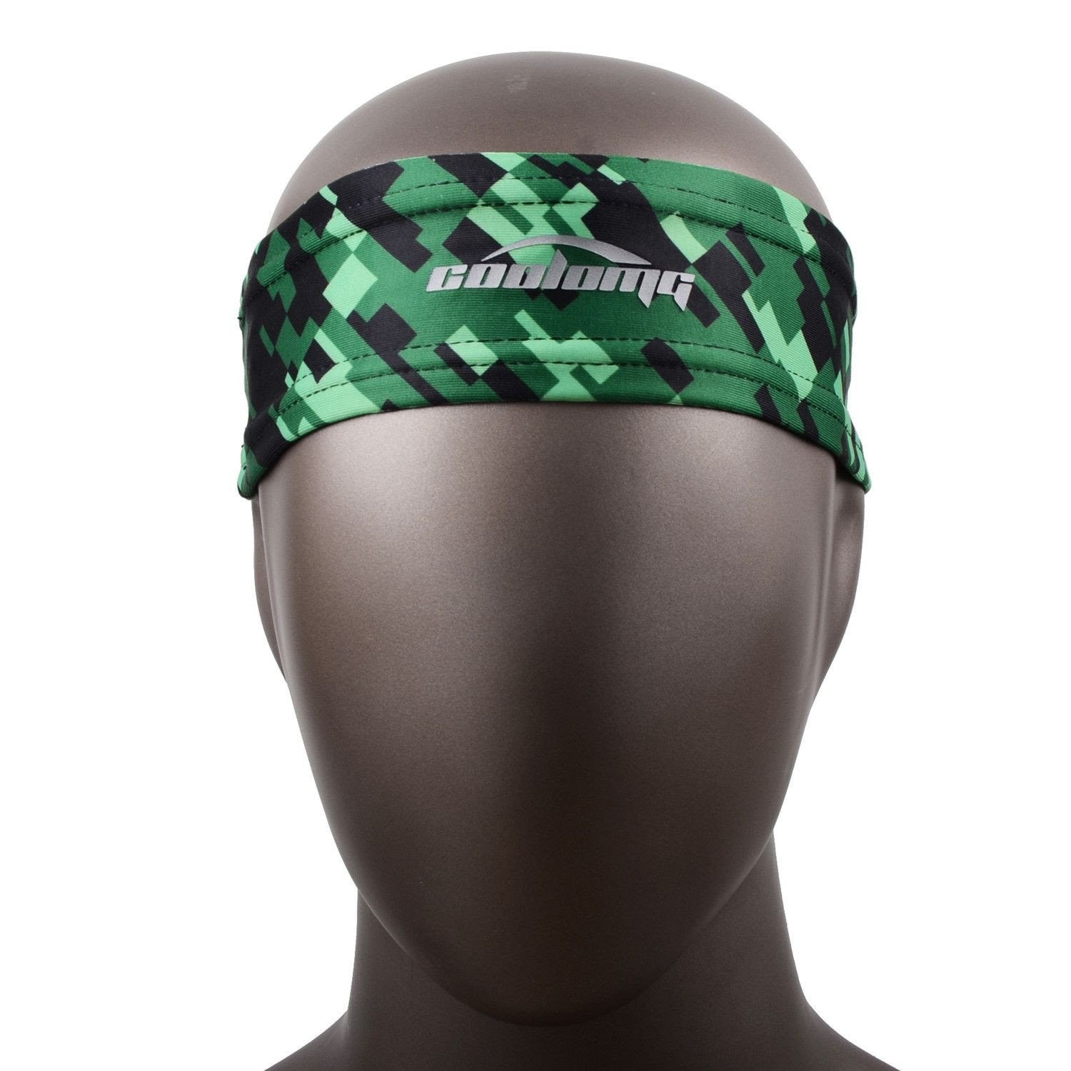 Stylish Green and Black Headband for Women & Men - Soft Stretch Hair Band for Sports, Workouts, Yoga, and Everyday Use