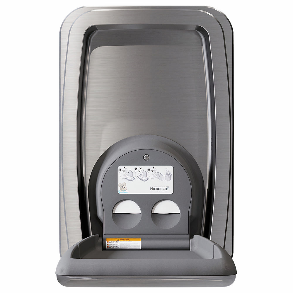 Koala Kare KB311 SSWM Stainless Steel Vertical Baby Changing Station - Surface Mounted for Public Restrooms & Daycare Facilities