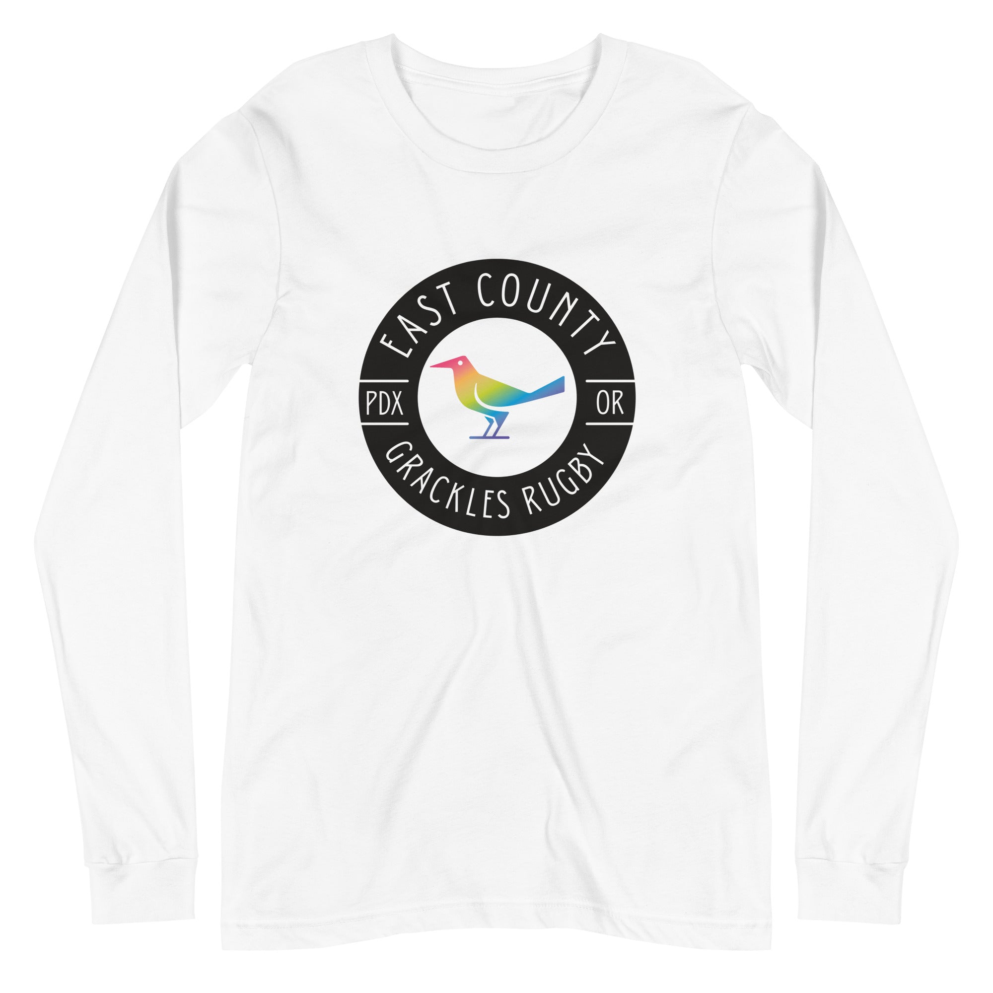 East Co. Grackles Long Sleeve Social T-Shirt - Trendy Graphic Tee for Men & Women - Perfect for Casual Wear, Street Style & Social Events