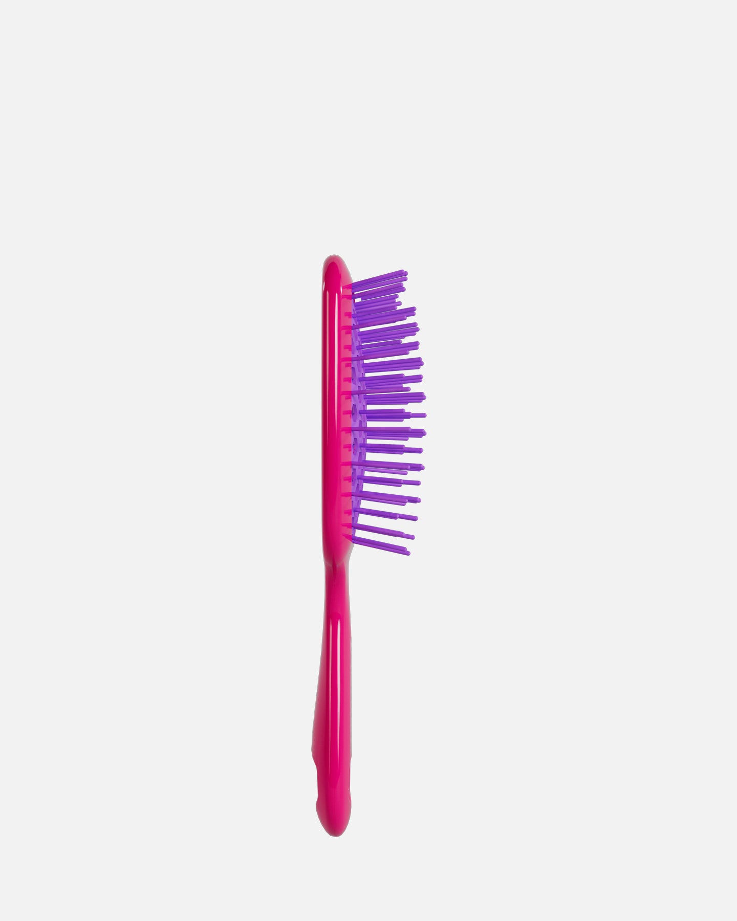 UNbrush Detangling Hair Brush Mini - Neon Pink Burst for Kids & Travel | Pain-Free Knot Remover for Wet & Dry Hair | Compact Hairbrush for On-the-Go Styling