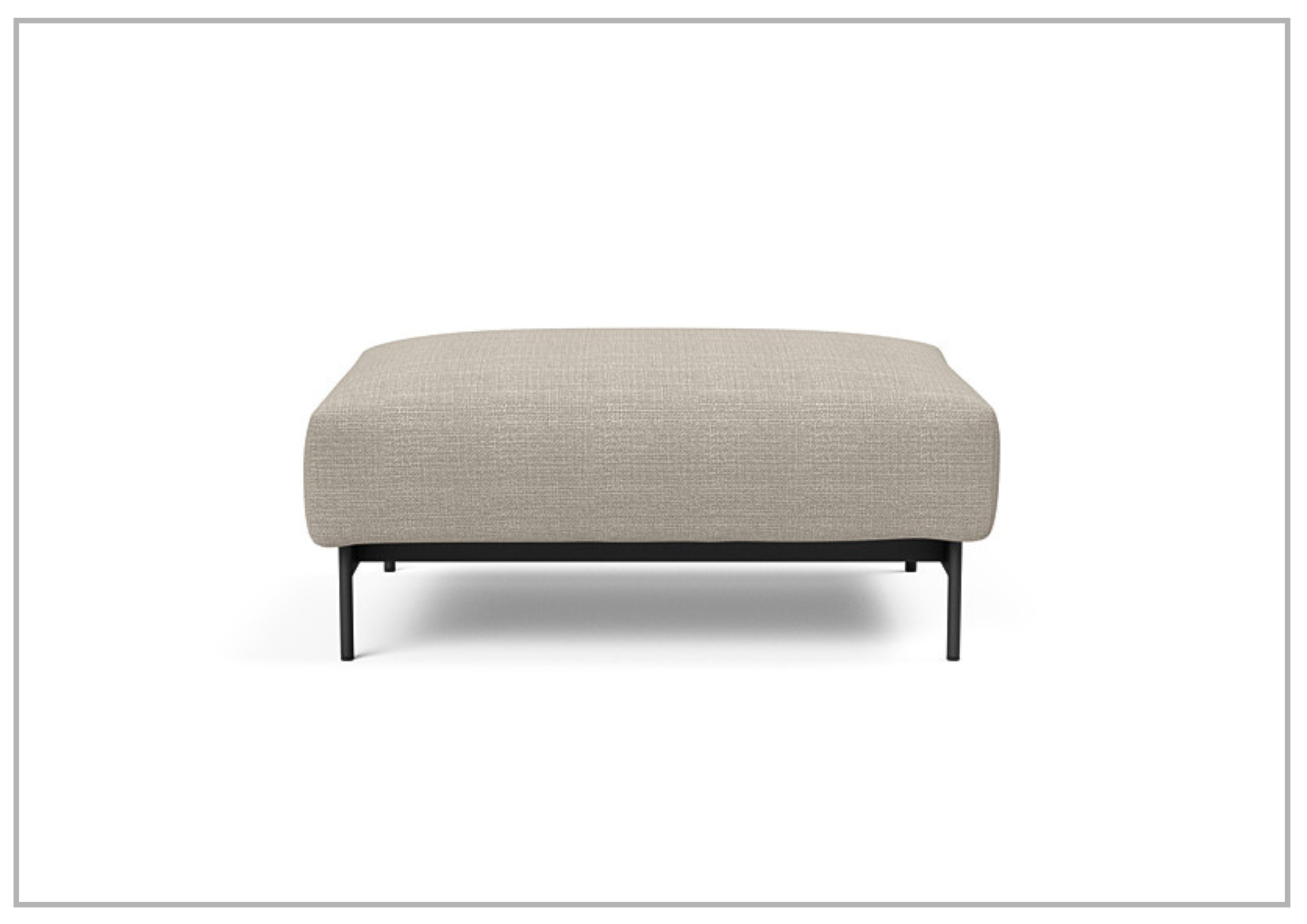 Innovation Living Malloy 2-Seater Fabric Convertible Sofa Bed with Ottoman - Space-Saving Sleeper Sofa for Small Apartments & Guest Rooms