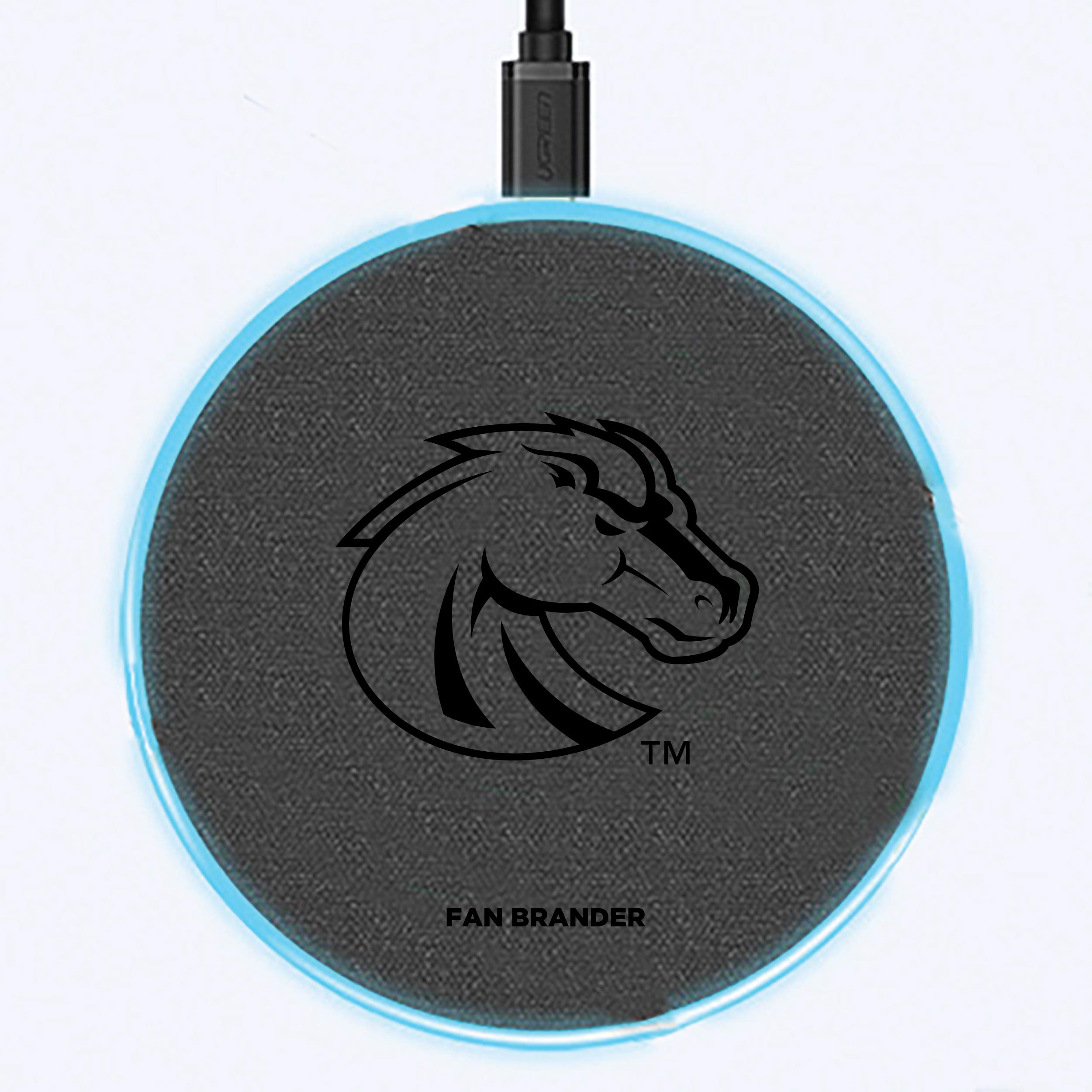 NCAA 15W Fast Wireless Charger with Laser-Etched Team Logo - Perfect for College Football Fans & Office Desks