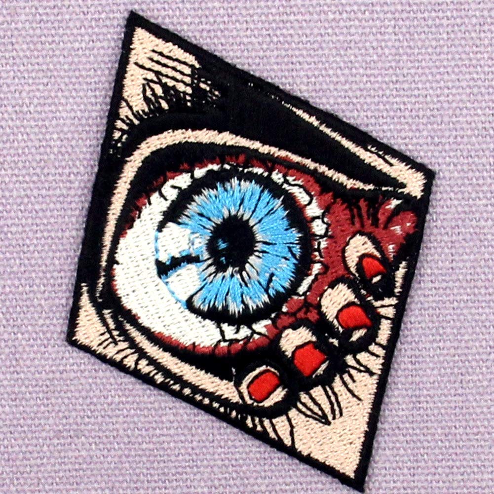 ZEGINs Panic from Eye Patch - Embroidered Applique Iron On or Sew On Emblem for Costumes, Cosplay, and DIY Fashion Projects