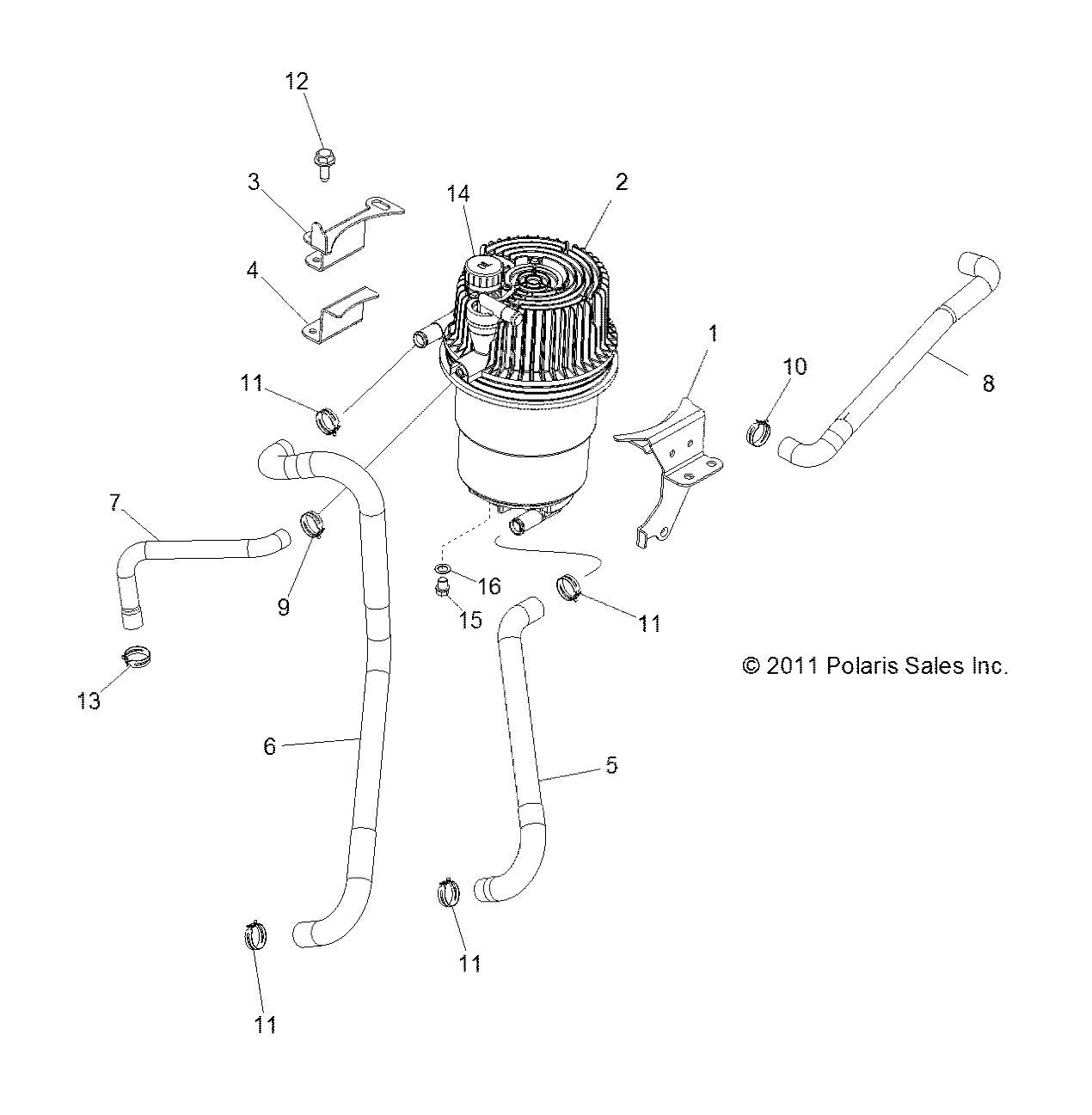 Genuine Polaris RZR OEM Oil Return Main Line 5413932 - High-Performance ATV/UTV Replacement Part for Off-Road Adventures & Trail Riding