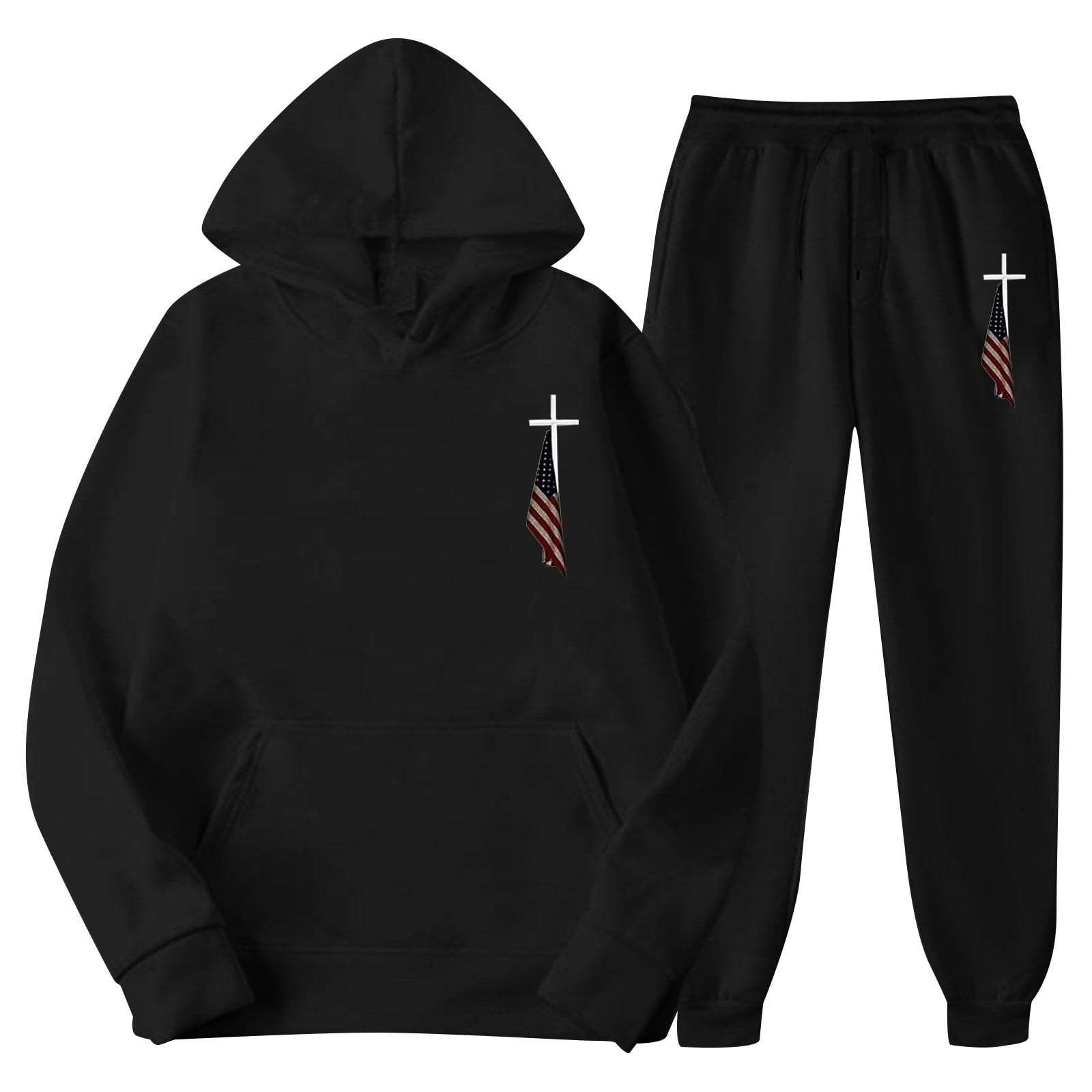 **Men's 2-Piece Jogger Sets - Soft Lounge Wear, Fall Sweatshirt & Sweatpants Outfits - Matching Sweatsuits for Casual, Gym & Travel**