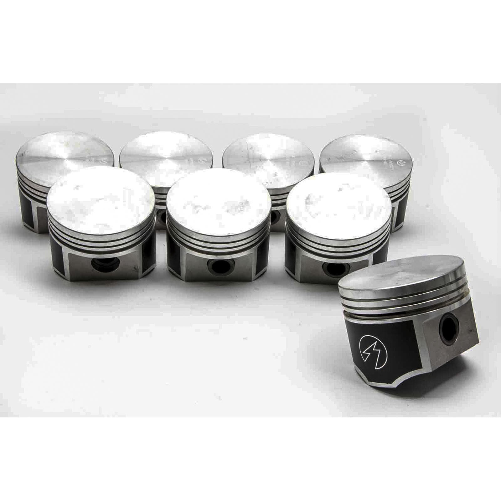 SPEED PRO Forged Coated Flat Top Pistons Set of 8 for Chrysler Dodge 440 4 Barrel STD - High Performance Engine Upgrade for Racing & Restoration Projects