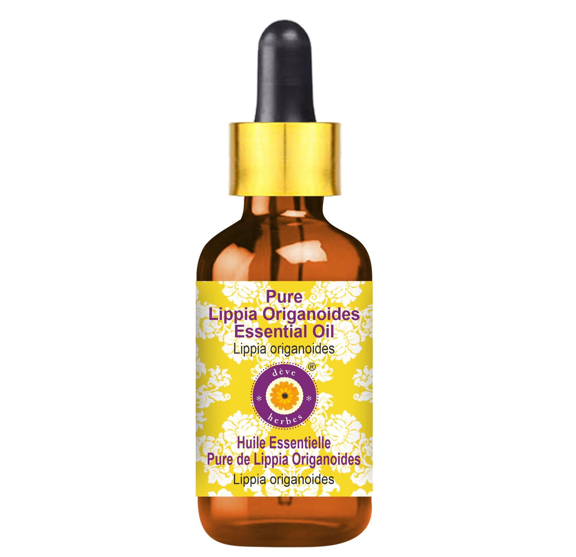 Pure Lippia Origanoides Essential Oil - 5ml Steam Distilled with Glass Dropper | Natural Aromatherapy Oil for Relaxation, Stress Relief & Home Diffuser
