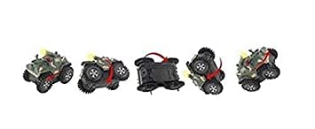 SIZZLER TOYS Military Tank Toy with Flashing Lights - Battery Powered Tumbling Army Vehicle for Kids - Great for Battle Play, Birthday Gifts & Collectors (Pack of 1)