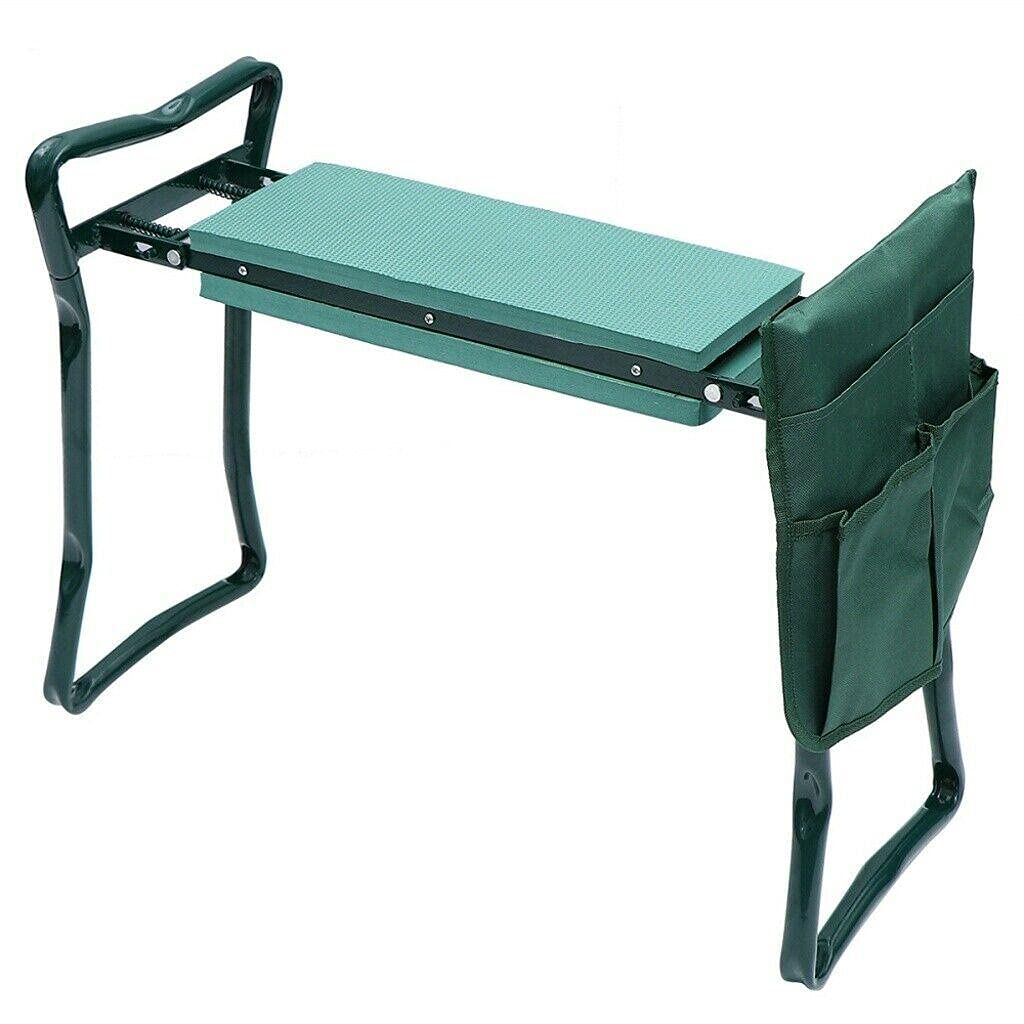 **Foldable Garden Kneeler Bench with Soft EVA Cushion & Storage Pouch – Ergonomic Kneeling Seat for Gardening, Weeding & Outdoor Activities – Perfect Gardening Tool for Seniors & Comfortable Garden Accessory**
