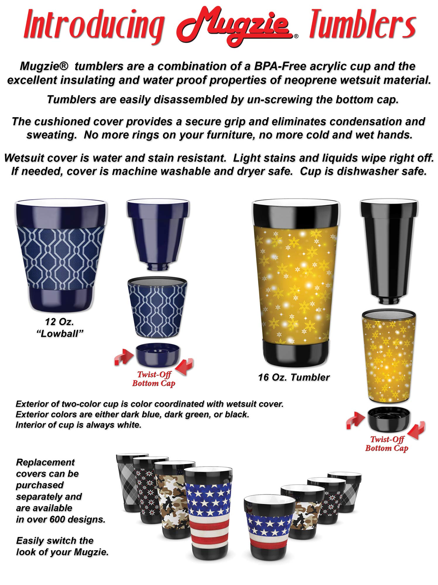 12oz Insulated Lowball Tumbler with Removable Wetsuit Cover - Day of the Dead Cat Design - Perfect for Cocktails, Iced Coffee & Home Bar Use