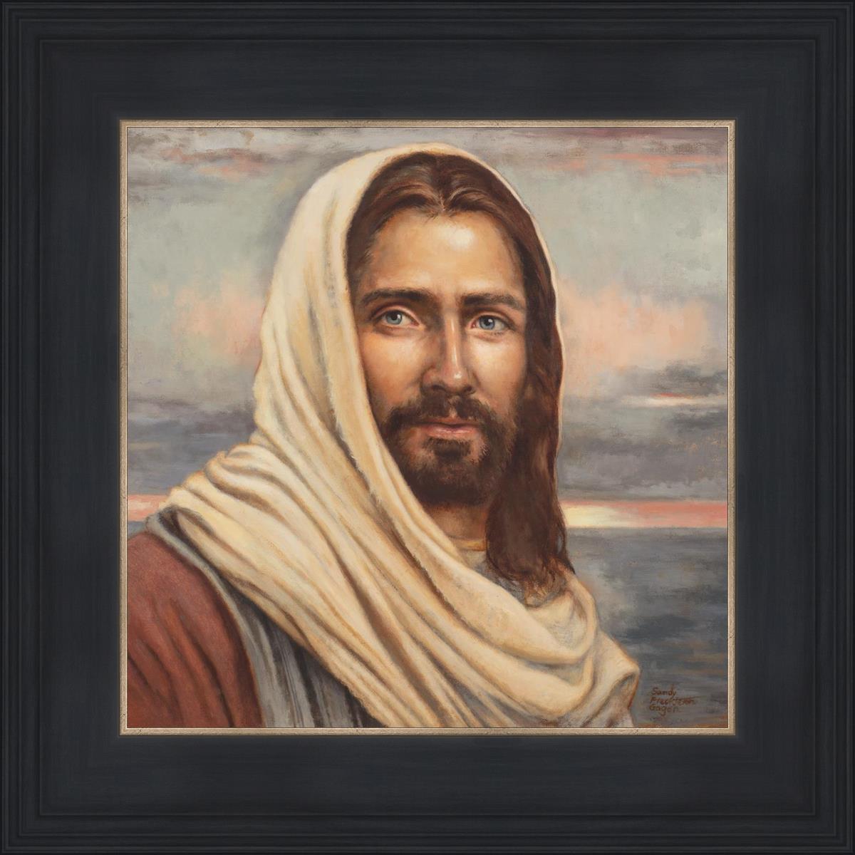 Blessed Savior by Sandy Freckleton Gagon - Inspirational Christian Artwork for Home Decor & Church Wall Decor