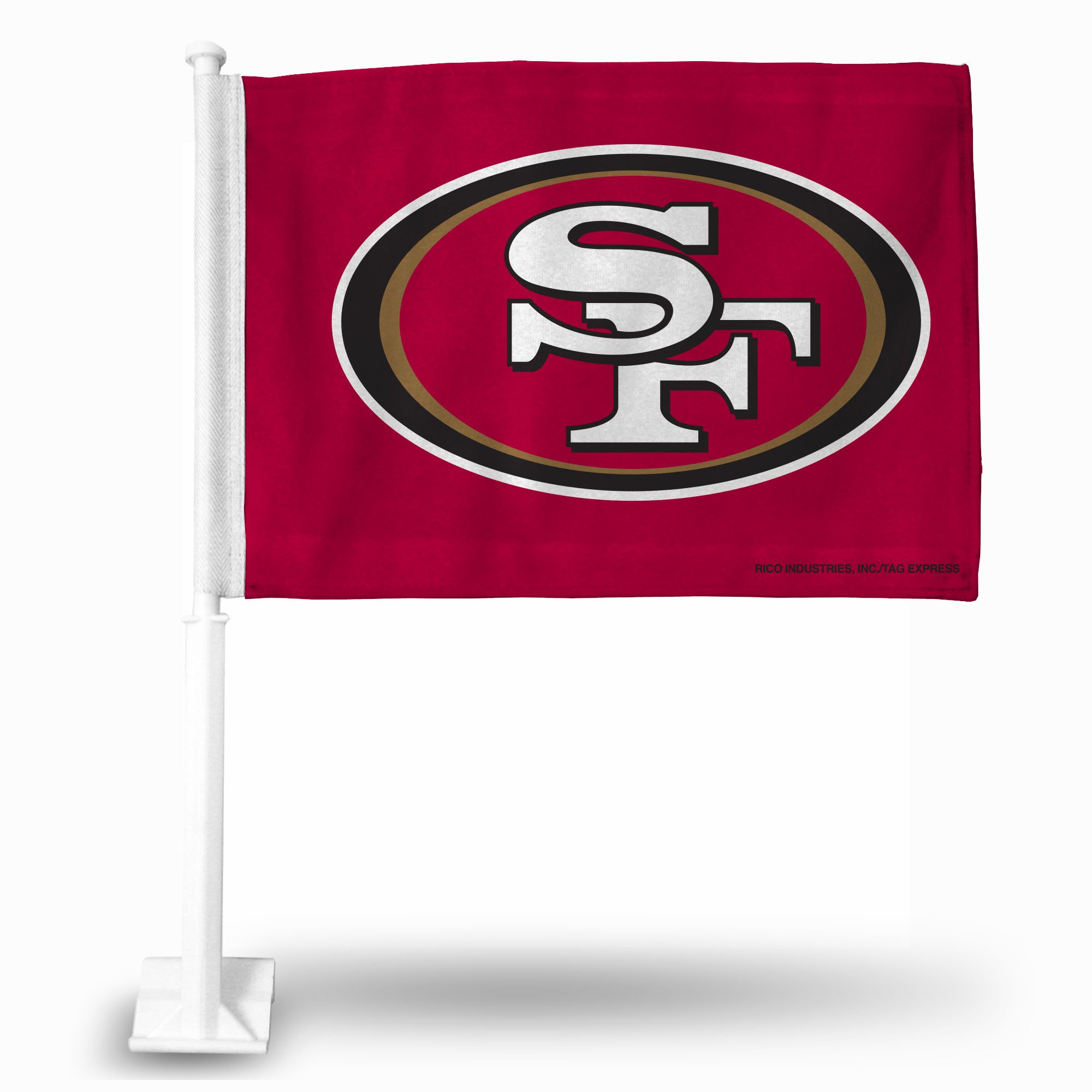NFL Car Flag Double Sided - Officially Licensed Team Logo - Durable Polyester Car Accessory for Game Day Tailgating & Road Trips