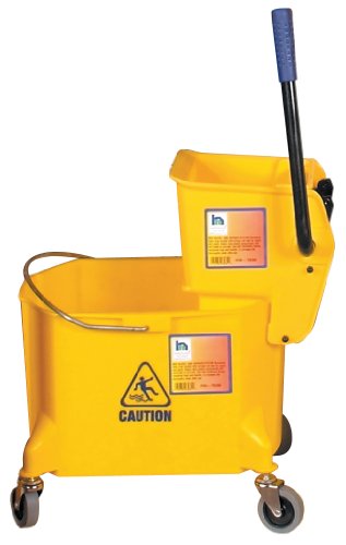 Hardware House LLC 357038 Heavy Duty Bucket with Wringer - Perfect for Car Washing, Floor Cleaning & Household Chores