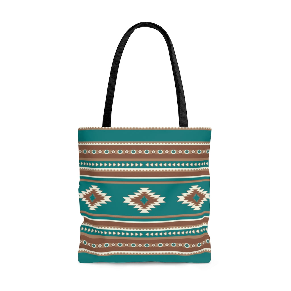Stylish Southwestern Tote Bag - Reusable Grocery Market Bag with Pouch - Perfect for Shopping, Beach, Travel & Farmers Market