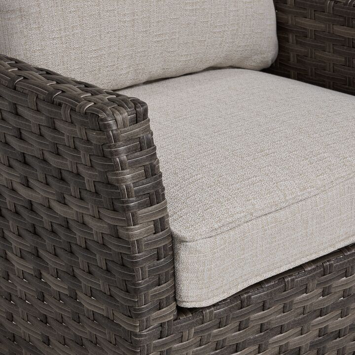 Acadia 6-Piece Outdoor Banquette Set in Grey & Beige - Perfect for Patio, Garden, and Backyard Relaxation