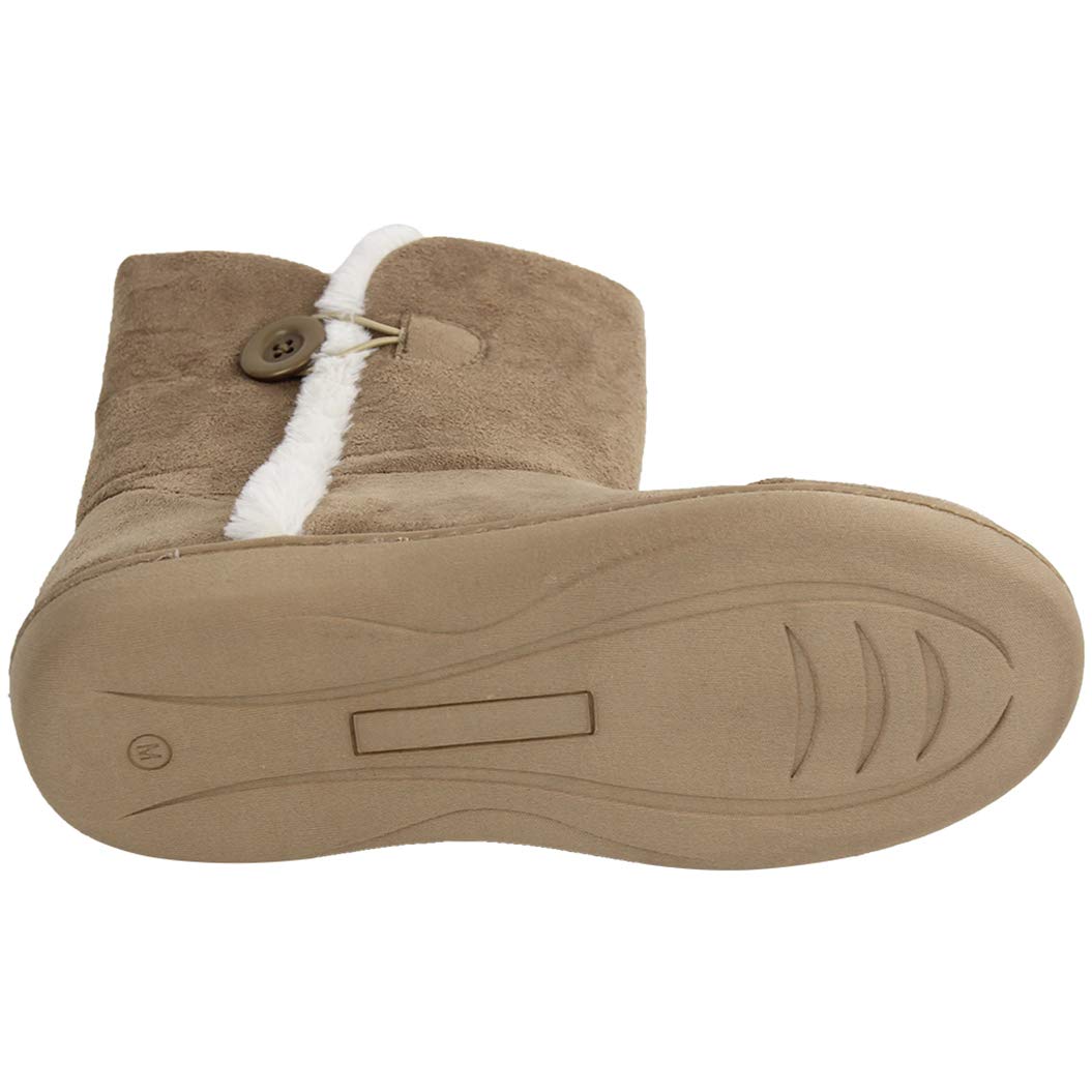 Women's Winter Warm Memory Foam House Slippers Boots - Indoor/Outdoor Cozy Home Shoes for Comfort & Support - Perfect for Lounging, Relaxing & Cold Weather Wear