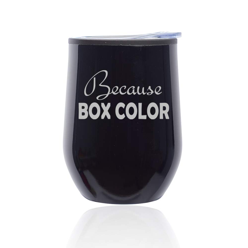 Stemless Wine Tumbler with Lid - 16oz Insulated Coffee Travel Mug, Double Wall Glass Cup for Hot/Cold Drinks - Perfect Gift for Hair Stylists & Coffee Lovers (Midnight Black) - Ideal for Office, Travel, Salon & Outdoor Activities