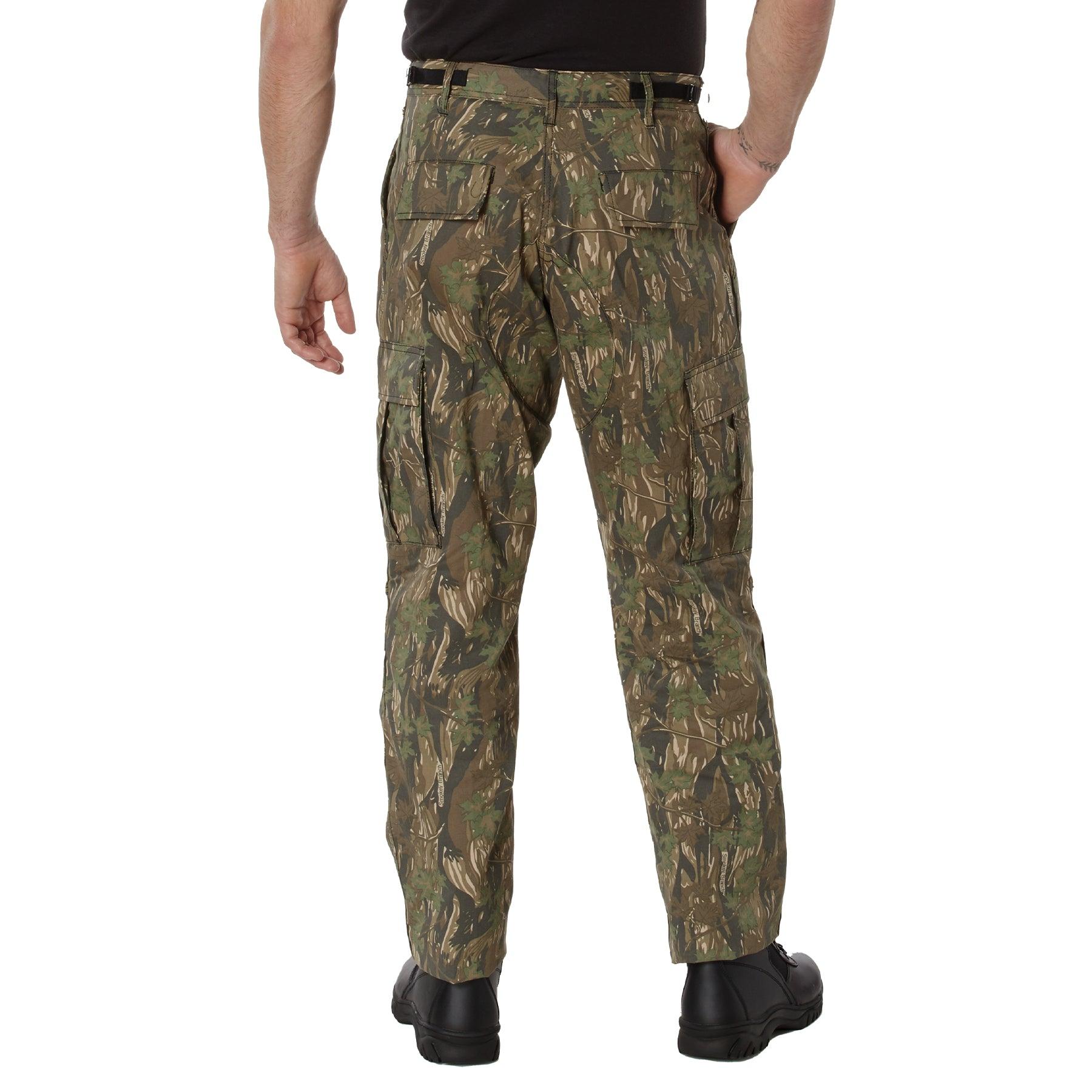 Rothco Men's Military Camouflage BDU Pants - Tactical Combat Pants for Outdoor Hunting, Airsoft & Survival | Durable Army Uniform Pants for Hiking & Camping