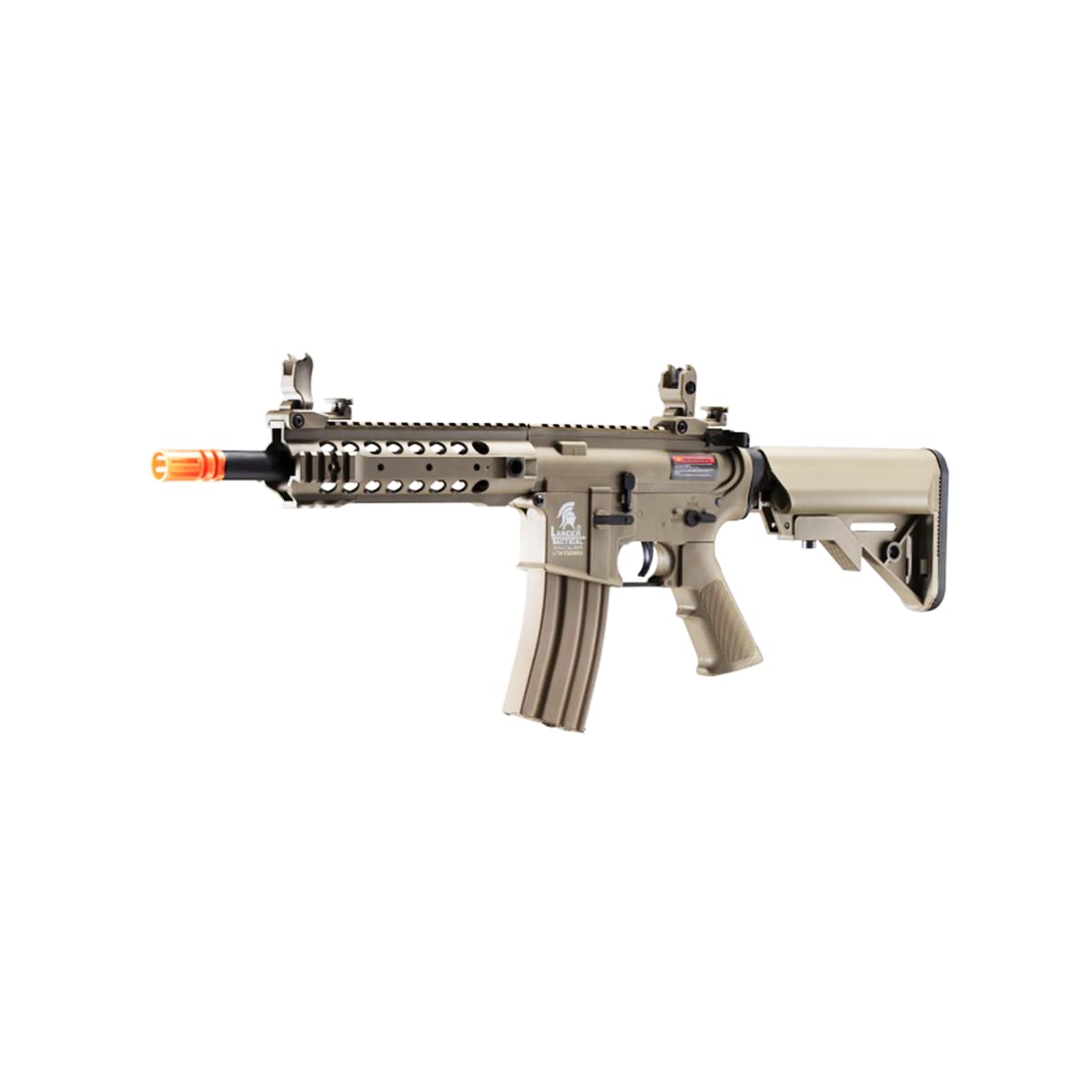 Lancer Tactical Gen 2 CQB 350 FPS Airsoft M4 AEG Rifle - High Performance Nylon Polymer AEG with 1000 Rounds 0.20g BBs, 1600mAh NiMH Battery & Wall Charger - Perfect for Airsoft Battles, Training & Tactical Games