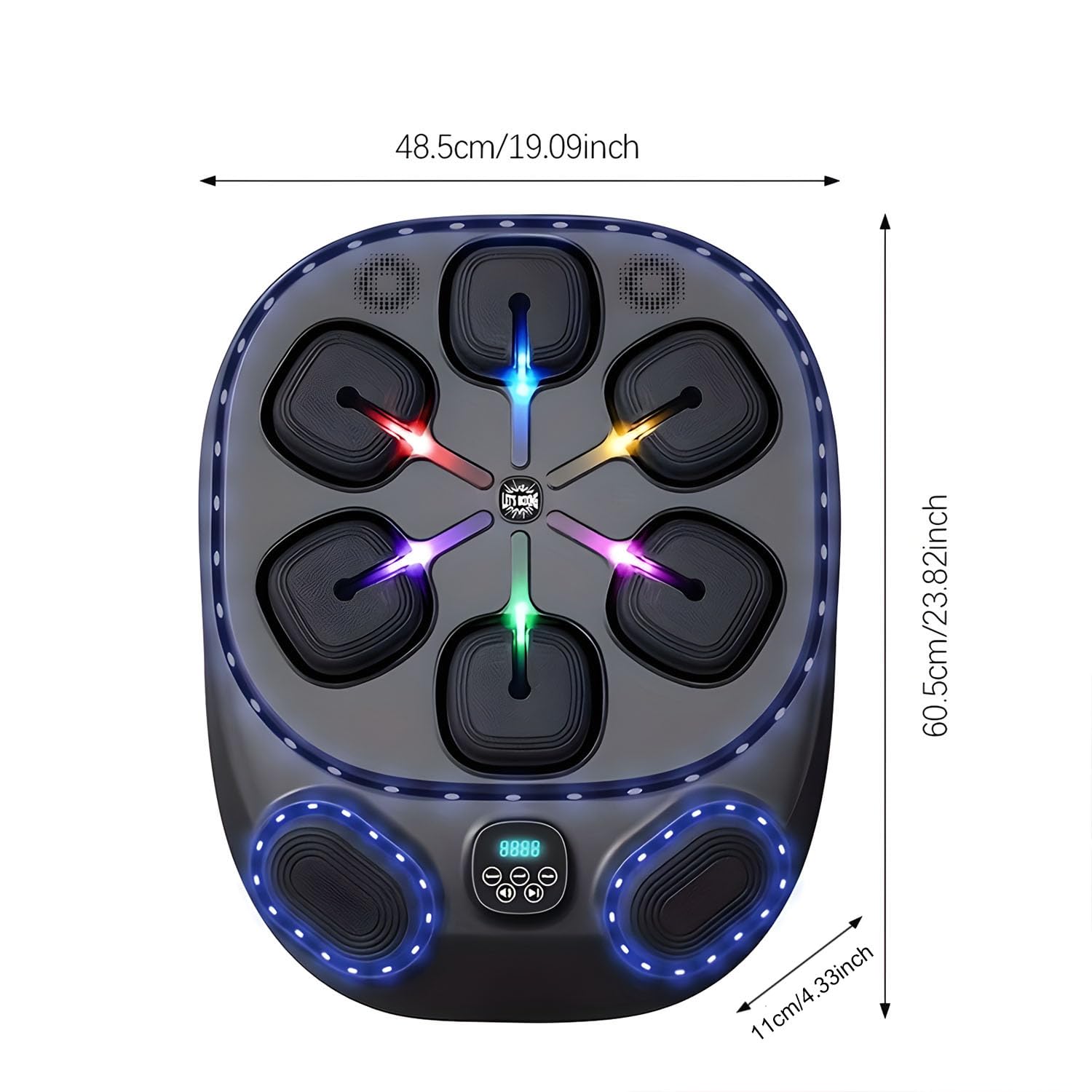 Smart Bluetooth Music Boxing Machine with Gloves - Electronic Punching Board Pad for Adults & Kids - Wall Mounted Training Equipment for Home & Office Fitness