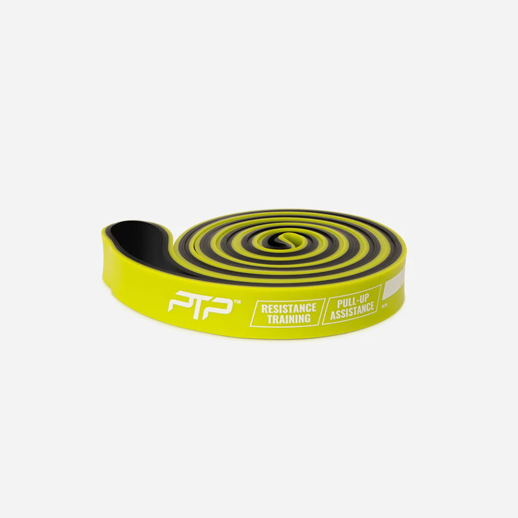 PTP Superband Resistance Bands (11.4-22.7kg) Light Lime Color - Dual Exercise Bands for Home Workouts, Strength Training & Physical Therapy