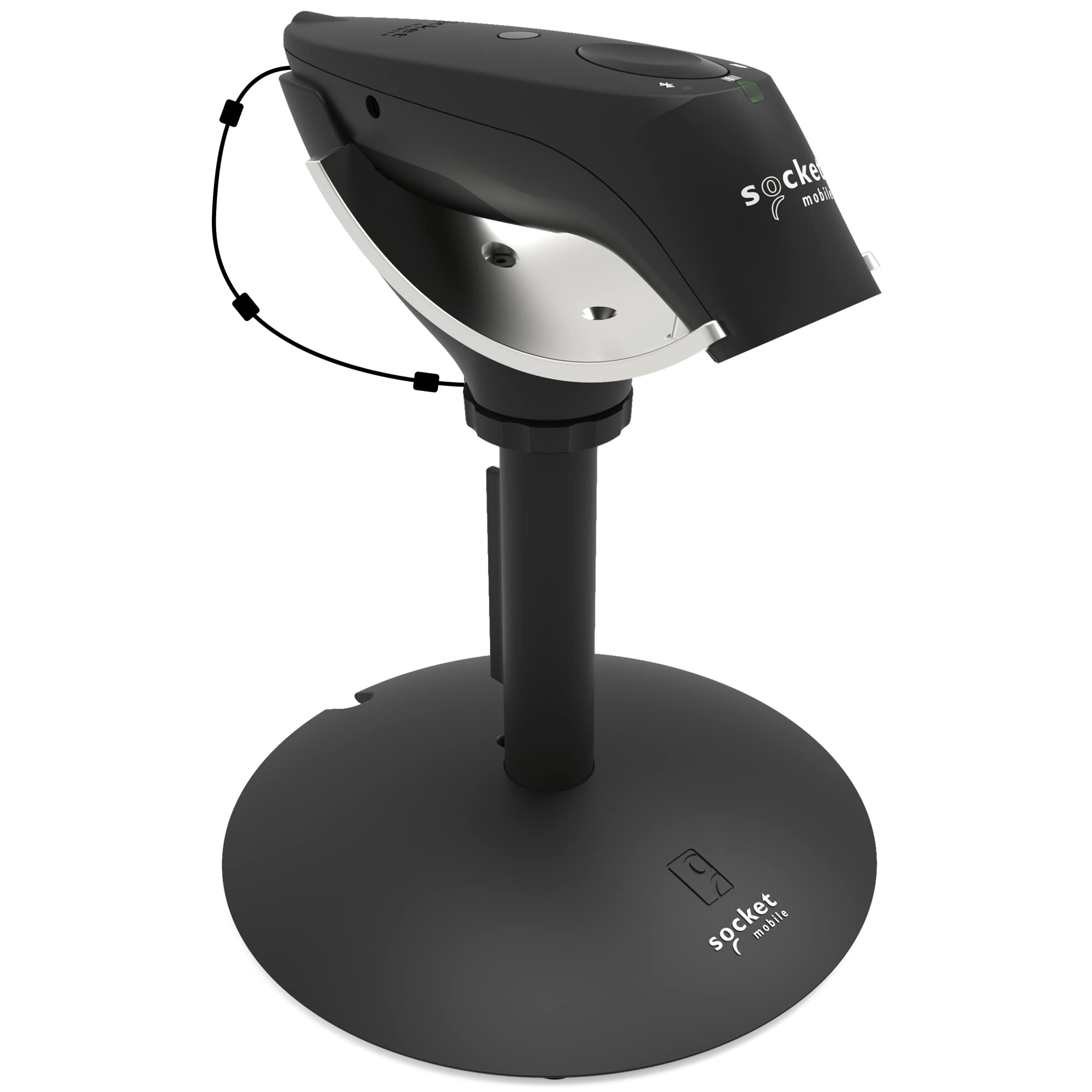 SocketScan S740 Universal Barcode Scanner with Charging Stand - High-Speed USB & Bluetooth Wireless Barcode Reader for Retail, Warehouse, and Inventory Management (Black)