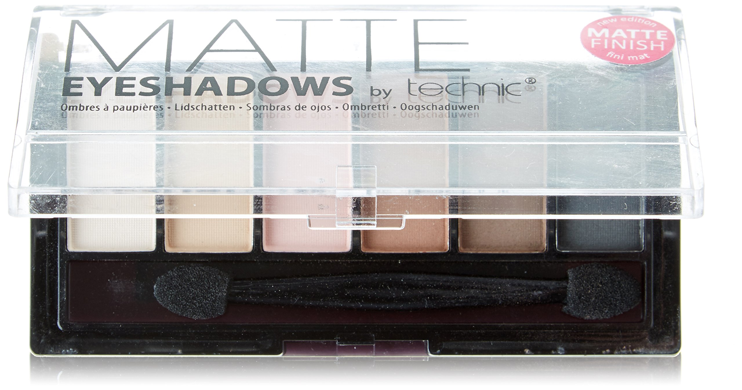 Technic Matte 6-Color Eyeshadow Palette - Long Lasting Pigmented Powder for Day & Night Makeup Looks | Perfect for Parties, Weddings & Everyday Wear