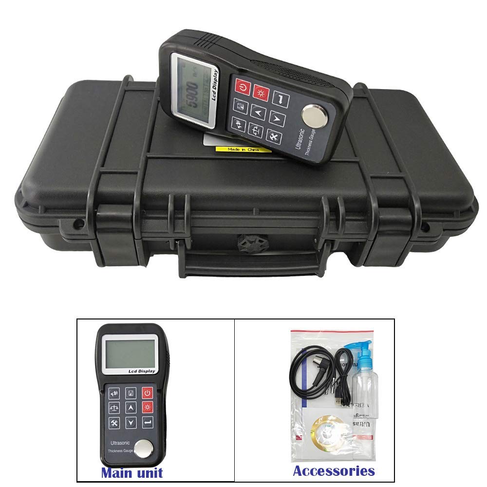 KT320 Digital Ultrasonic Thickness Gauge - Portable Metal Thickness Tester (0.75-300mm/0.03-11.8