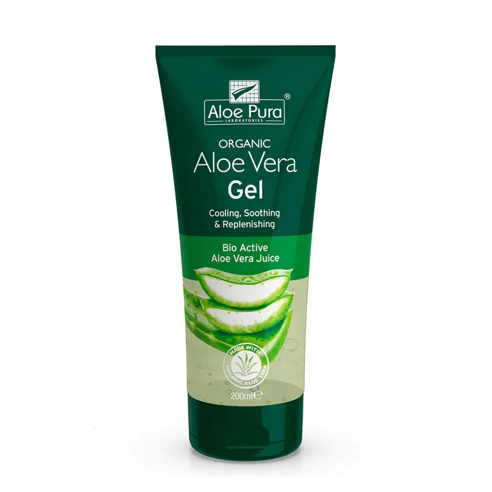 Pure Aloe Vera Gel for Skin & Hair - 99% Organic Soothing Moisturizer for Sunburn, Acne, Dry Skin & Scalp - Best for After Sun Care, Face Hydration & Hair Growth