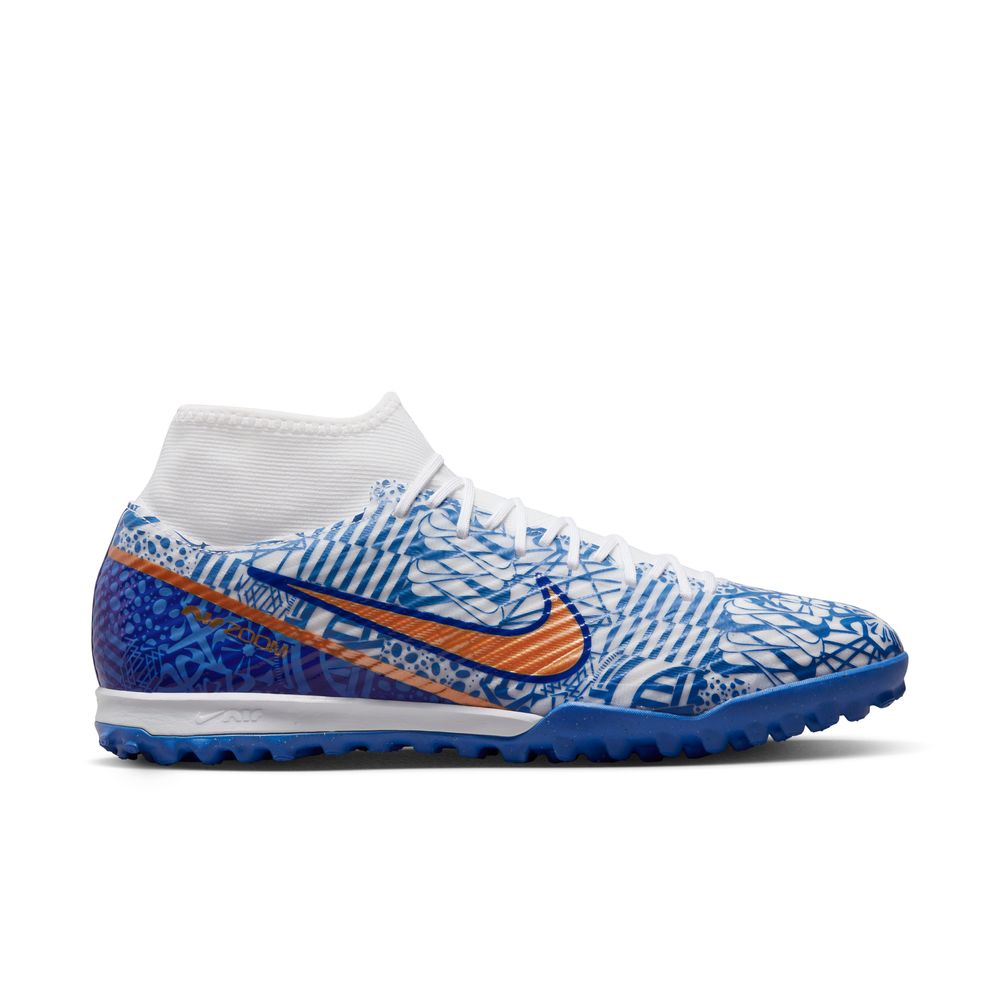 Nike Zoom Mercurial Superfly 9 Academy CR7 Turf Soccer Cleats - Lightweight Football Shoes for Artificial Grass - Perfect for Training, Matches & Outdoor Sports