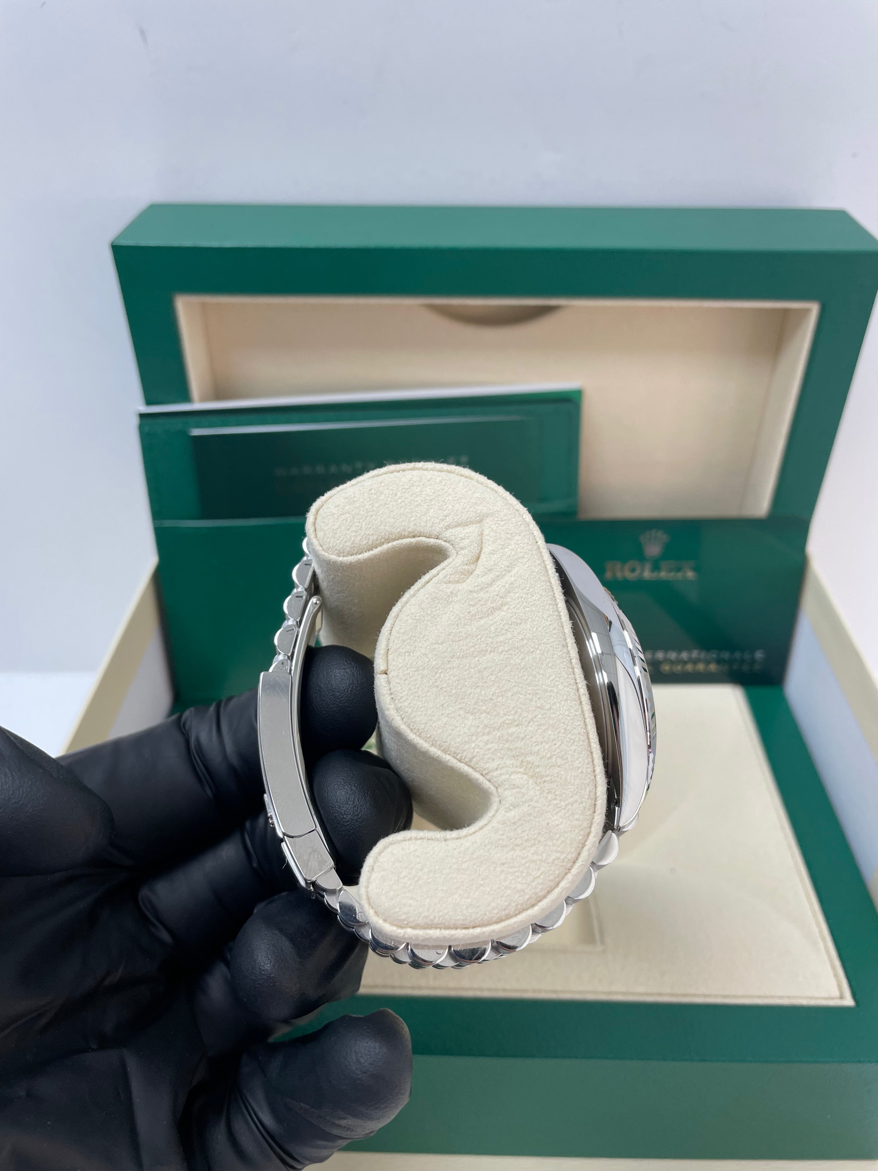 Rolex Datejust 41 Two-Tone Watch - 18k White Gold & Steel, Black Diamond Dial, Fluted Bezel, Jubilee Bracelet (Ref# 126334) | Luxury Men's Watch for Business, Formal Events & Special Occasions