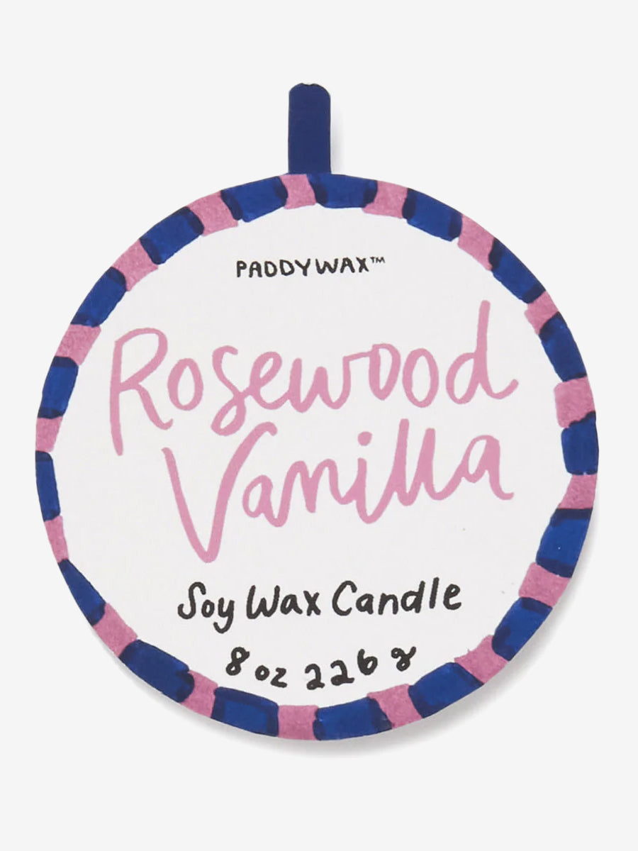 Paddywax Adopo Hearts Ceramic Candle - Rosewood Vanilla Scented Soy Wax Candle for Home Decor, Romantic Gifts & Relaxation | Perfect for Valentine's Day, Weddings & Spa Nights