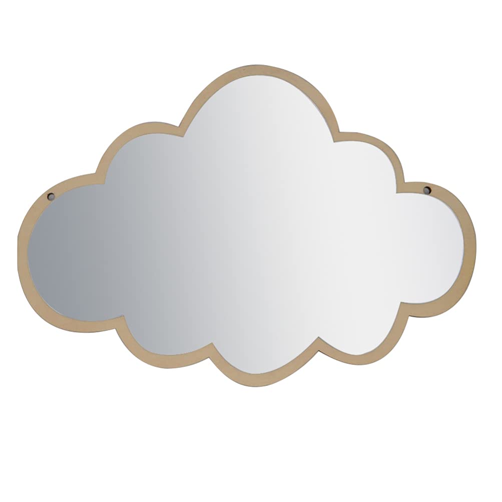 FOMIYES Cloud Shaped Kids Safety Mirror - Nordic Cartoon Wall Sticker for Nursery & Children's Bedroom Decor | Shatterproof & Child-Friendly Design for Playrooms, Daycare Centers, and Home Decor