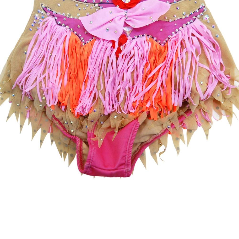 LIUHUO Women's Girls Rhythmic Gymnastics Leotard - Competition Dance Costume for Artistic Performance - Perfect for Kids Ballet, Gymnastics Shows & Dance Recitals