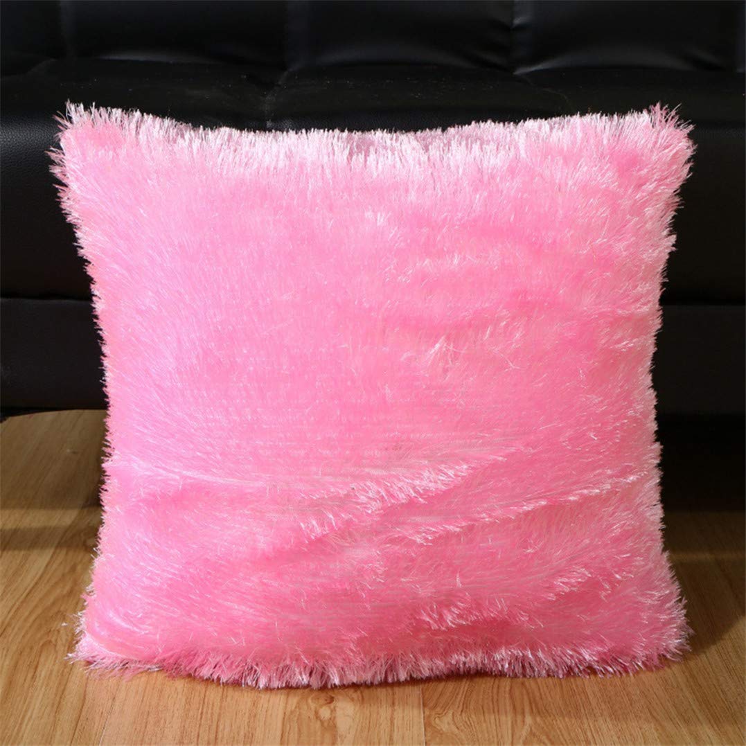 Soft Fluffy Faux Fur Pillow Covers for Sofa, Couch, Car & Home Decor - 16x17 Inches (41x44cm) - Perfect for Living Room, Bedroom, Wedding & Cozy Decor