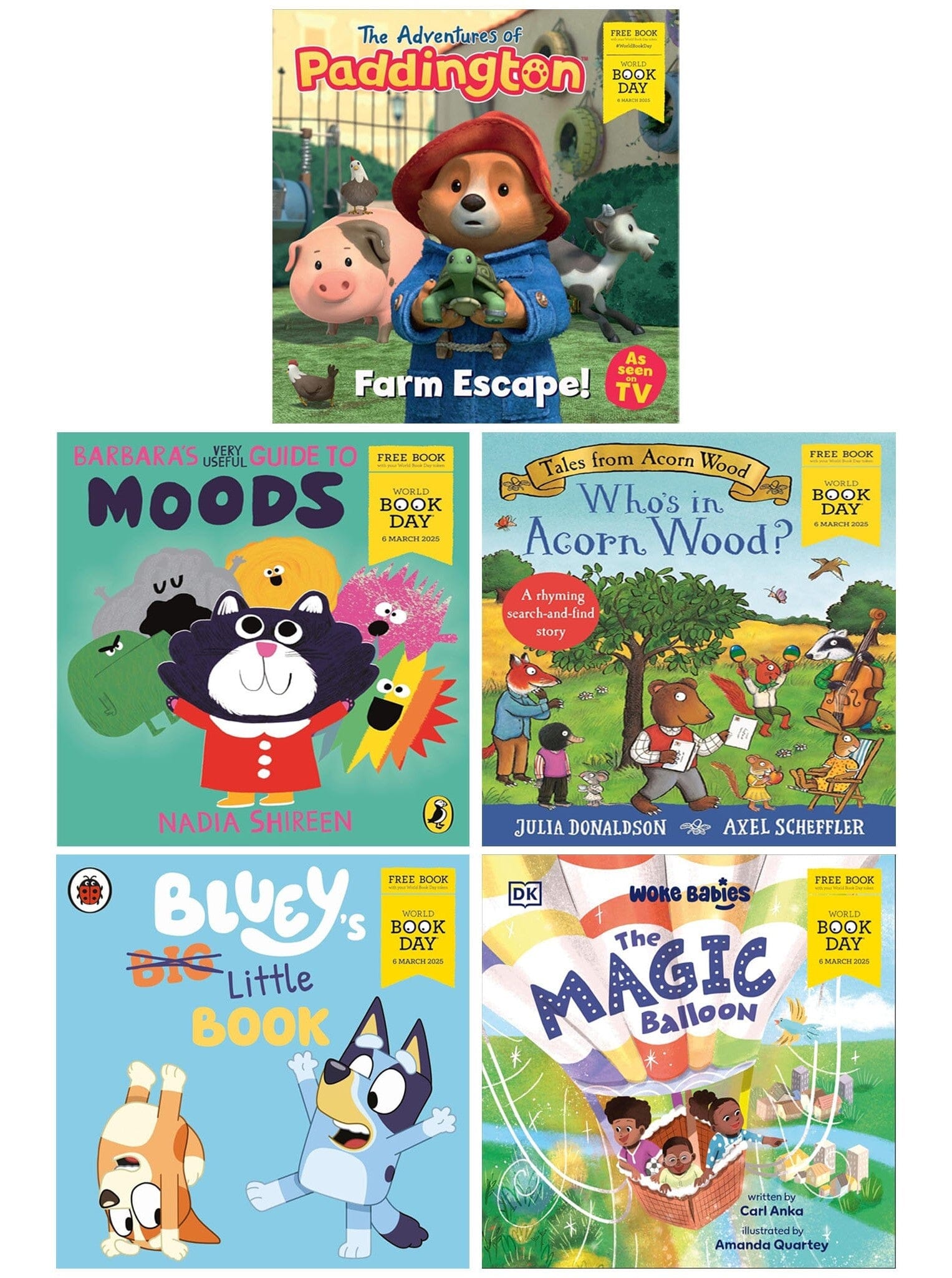 Beginning Readers: World Book Day 2025 Collection - 5 Book Set for Kids Ages 0-5 | Early Learning Paperback Books for Toddlers & Preschoolers | Perfect for Bedtime Stories & First Reading