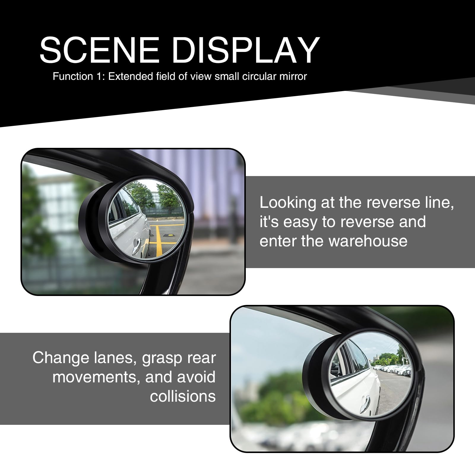 2PCS Universal Car Rearview Mirror Eyebrows - Waterproof ABS for Rain Protection (Carbon Fiber Black) - Perfect for SUVs & Sedans