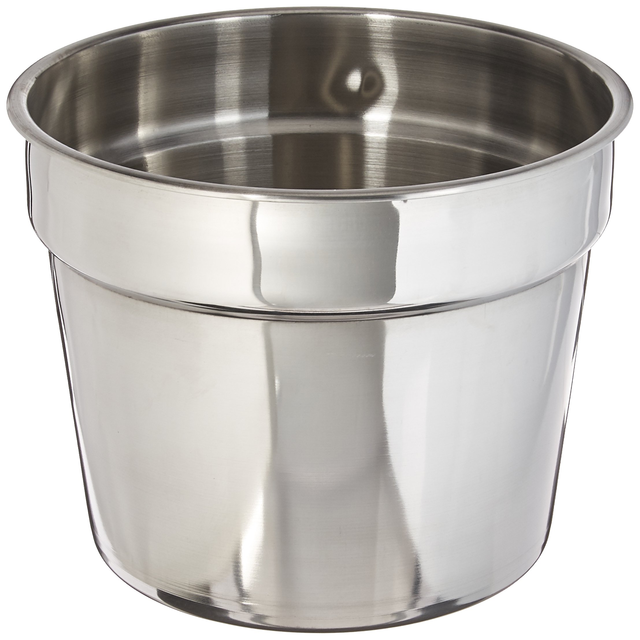 Winco 11-Quart Stainless Steel Inset Pan with Lid - Heavy Duty Commercial Cooking Pot for Restaurants, Catering & Home Kitchens - Perfect for Soups, Stews & Large Batch Cooking