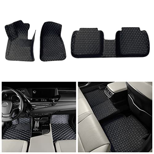 Premium All-Weather Car Floor Mats for Buick LaCrosse 2009-2015 - Heavy Duty Non-Slip Leather Liners in Black/Beige - Perfect for Winter Snow, Mud & Daily Protection