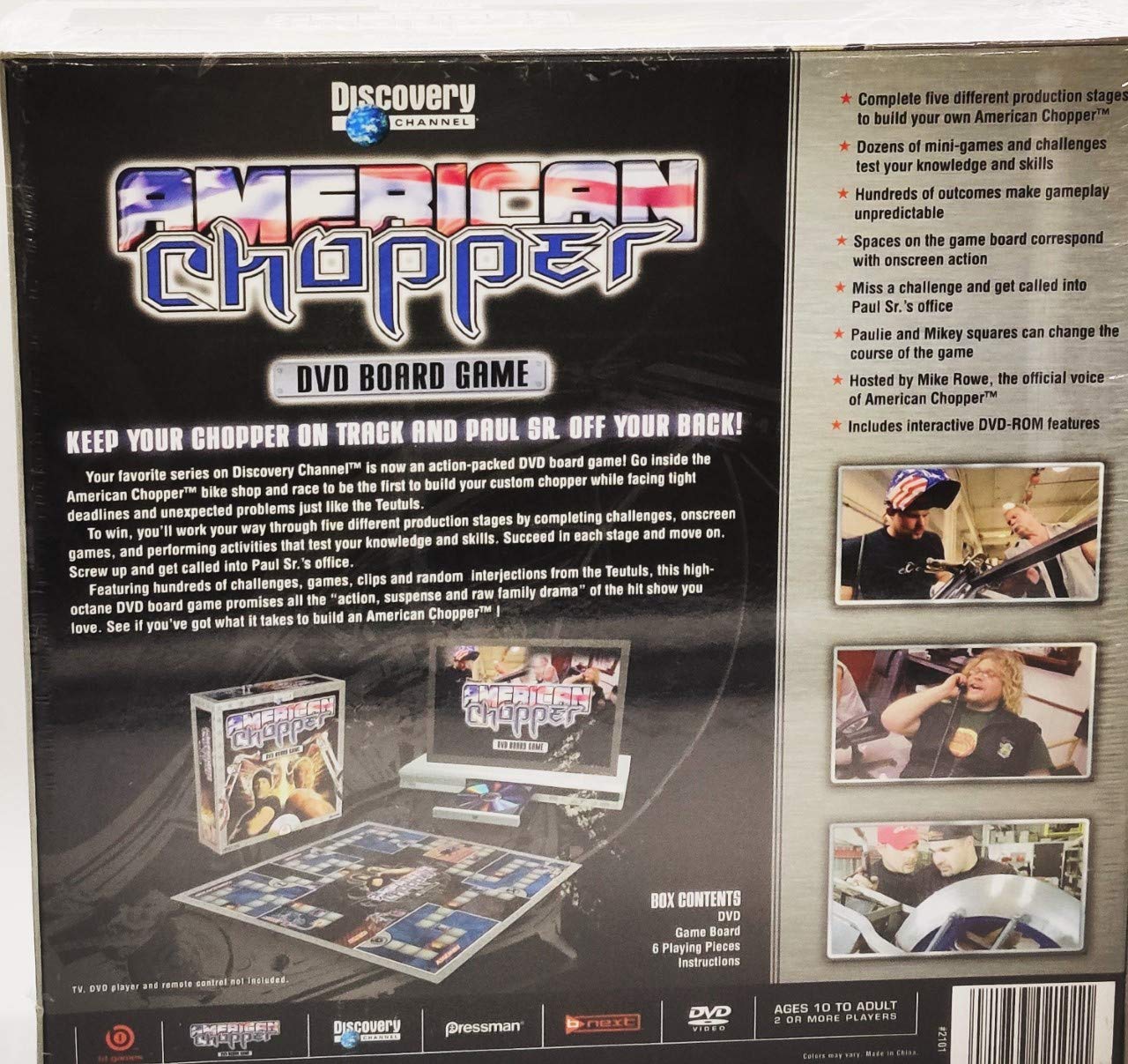 American Chopper DVD Board Game - Motorcycle Racing Strategy Game for Family & Friends - Perfect for Game Nights, Parties & TV Show Fans