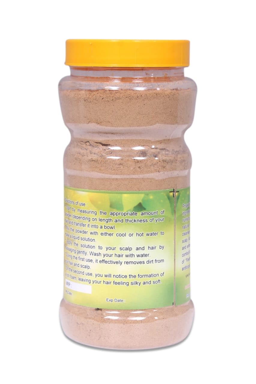 100% Natural Reetha & Shikakai Powder for Hair Growth - Chemical Free, No Preservatives or Pesticides - Hair Strengthening Mask for Silky Smooth Hair (200g) - Perfect for DIY Hair Treatments & Ayurvedic Hair Care Routines